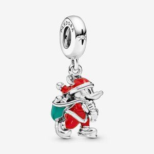 Pandora Disney, Santa Mickey Pendant Charm